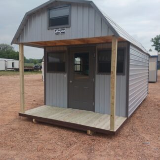 10 x 20 Porch Barn w/ Work Bench and Loft - H205166