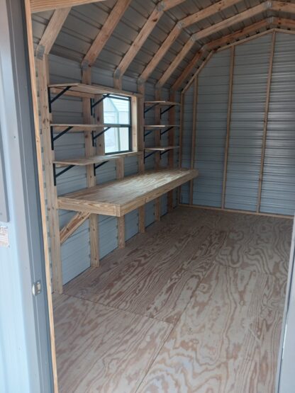 10 x 20 Porch Barn w/ Work Bench and Loft - H205166 - Image 4