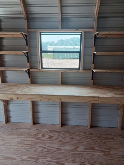 10 x 20 Porch Barn w/ Work Bench and Loft - H205166 - Image 3