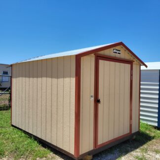 08 x 10 Wood (Smart Panel) with Red Steel Trim - H205061