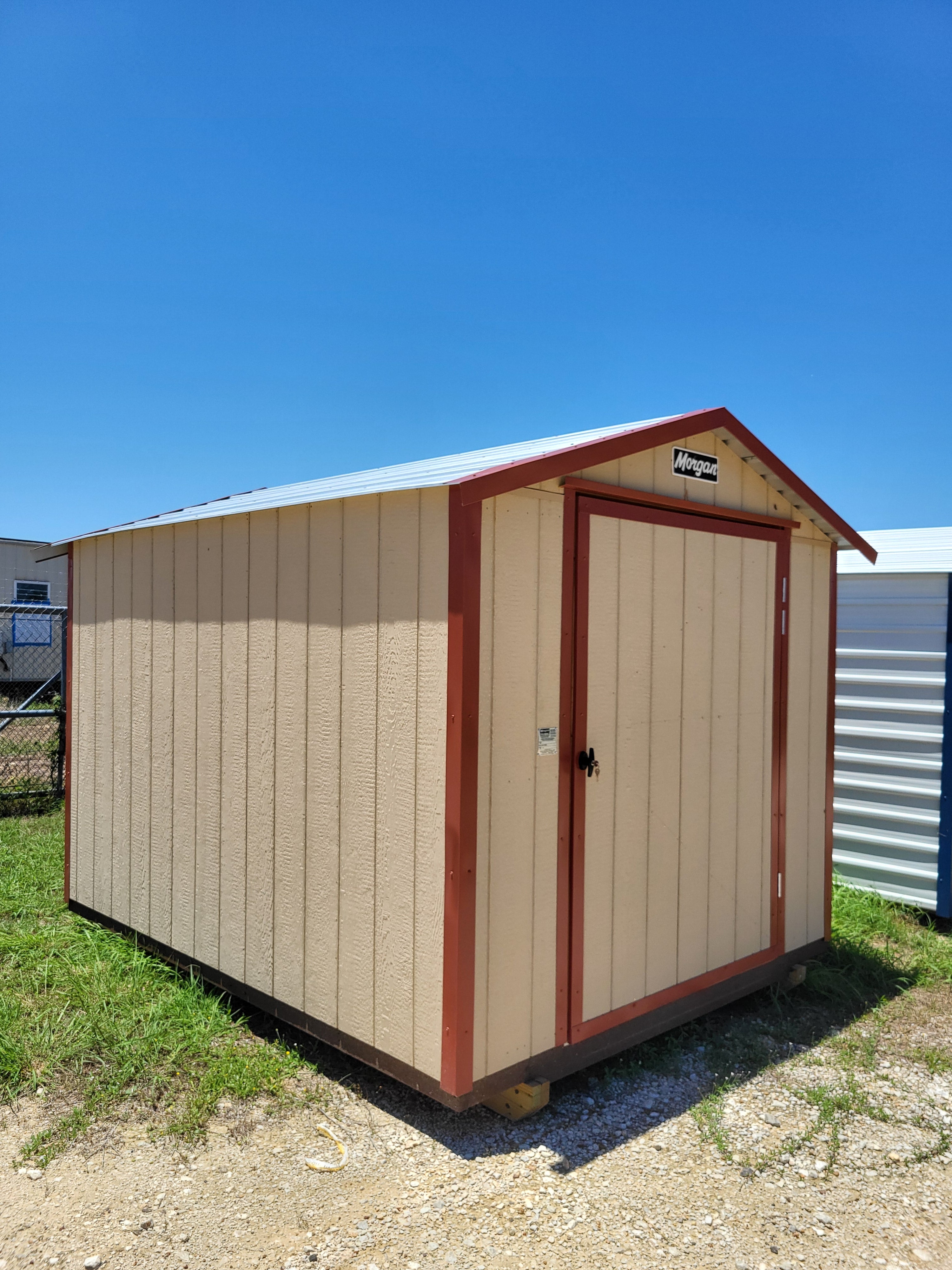 08 x 10 Wood (Smart Panel) with Red Steel Trim - H205061