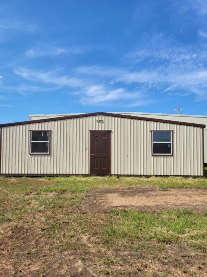 12 x 32 Lined Morgan Building in Almond Steel with Full Electrical - H204312 - Image 2