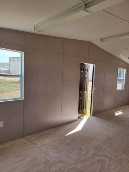 12 x 32 Lined Morgan Building in Almond Steel with Full Electrical - H204312 - Image 4