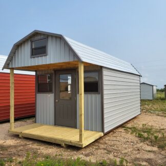 10 x 20 Barn w/ Porch, Loft, Workbench and More! - H205208