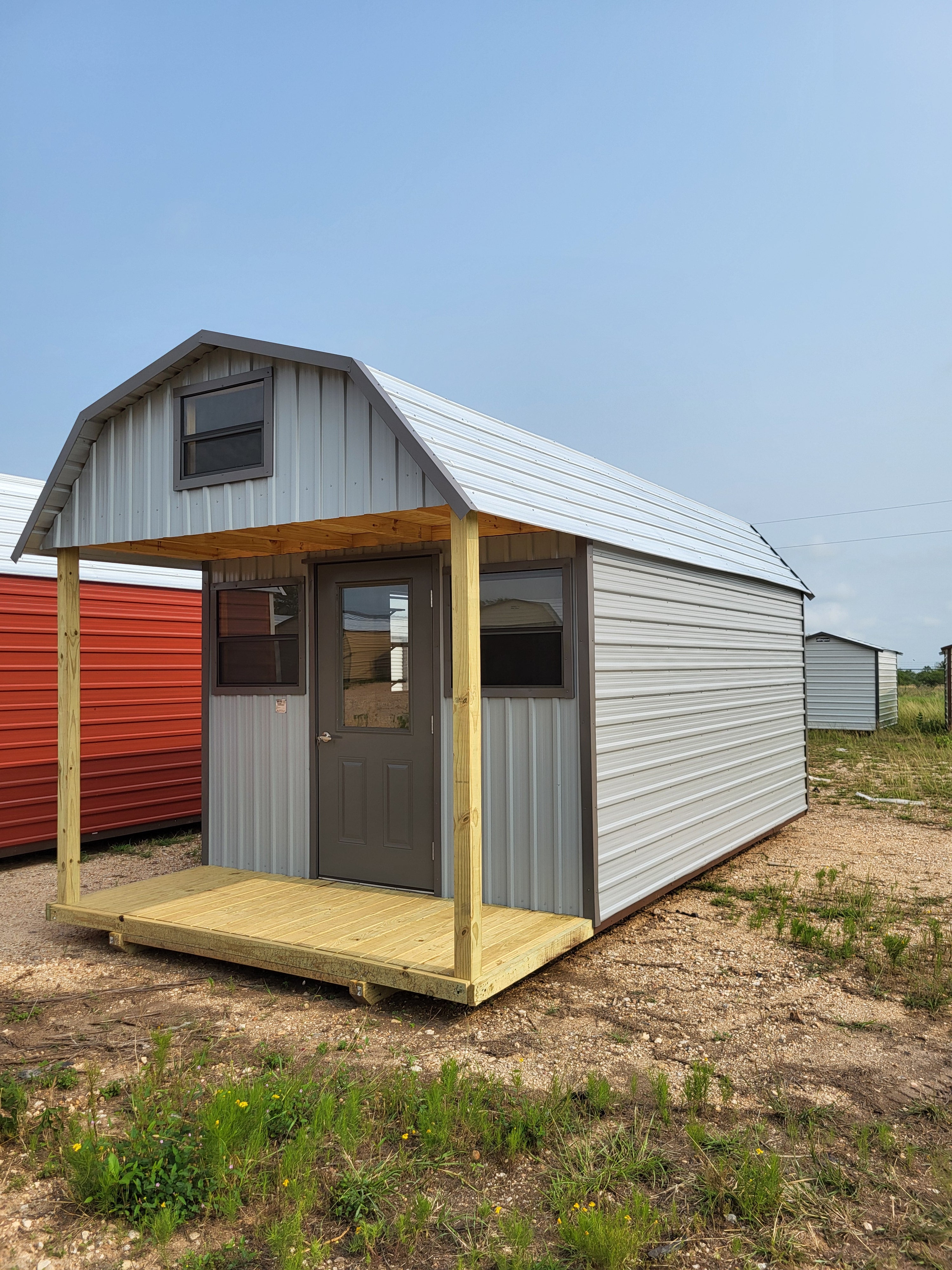 10 x 20 Barn w/ Porch, Loft, Workbench and More! - H205208