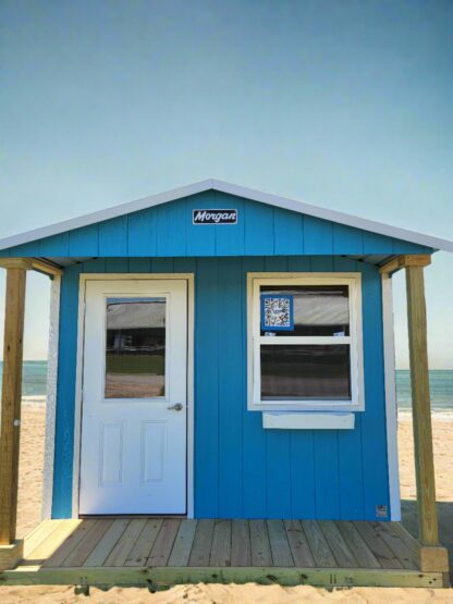 10 x 12 Custom Light Blue Smart Panel Wood Shed - H205280 - Image 3