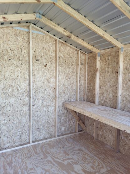 10 x 12 Custom Light Blue Smart Panel Wood Shed - H205280 - Image 8