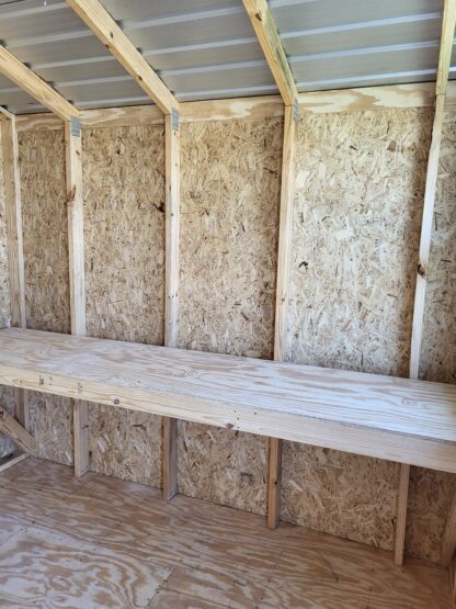 10 x 12 Custom Light Blue Smart Panel Wood Shed - H205280 - Image 5