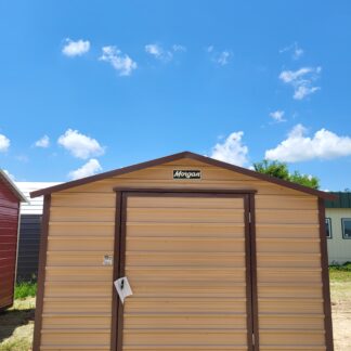 10 x 16 Tan Steel Peak Storage Barn - H204643