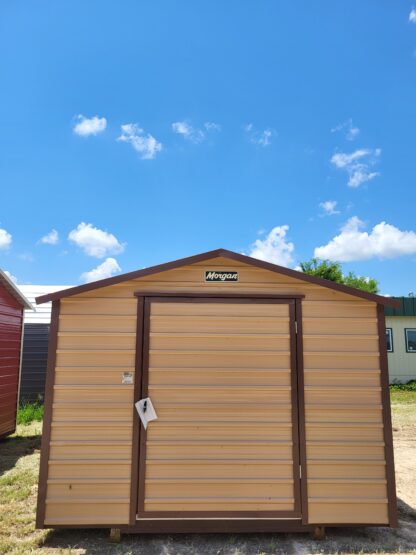 10 x 16 Tan Steel Peak Storage Barn - H204643