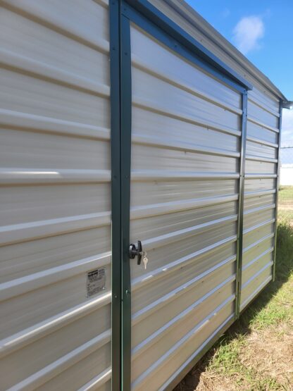 08 x 12 Peak Storage in Tan Steel with Green Trim - H205402 - Image 3