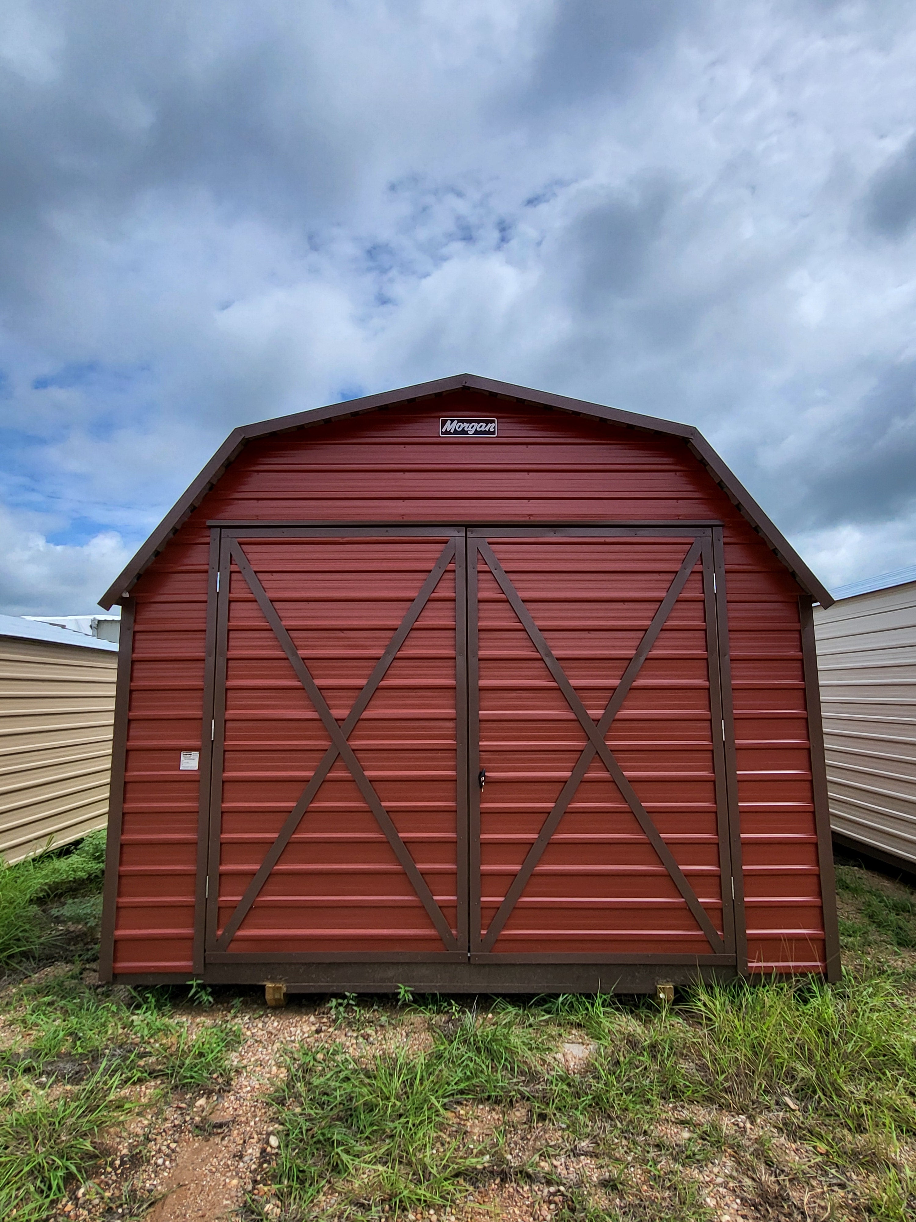 12 x 20 Classic Barn in Red w/ Double Doors - H205431