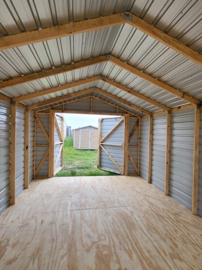 12 x 20 Peak Storage w/ Pass Thru Double Doors - H205368 - Image 4