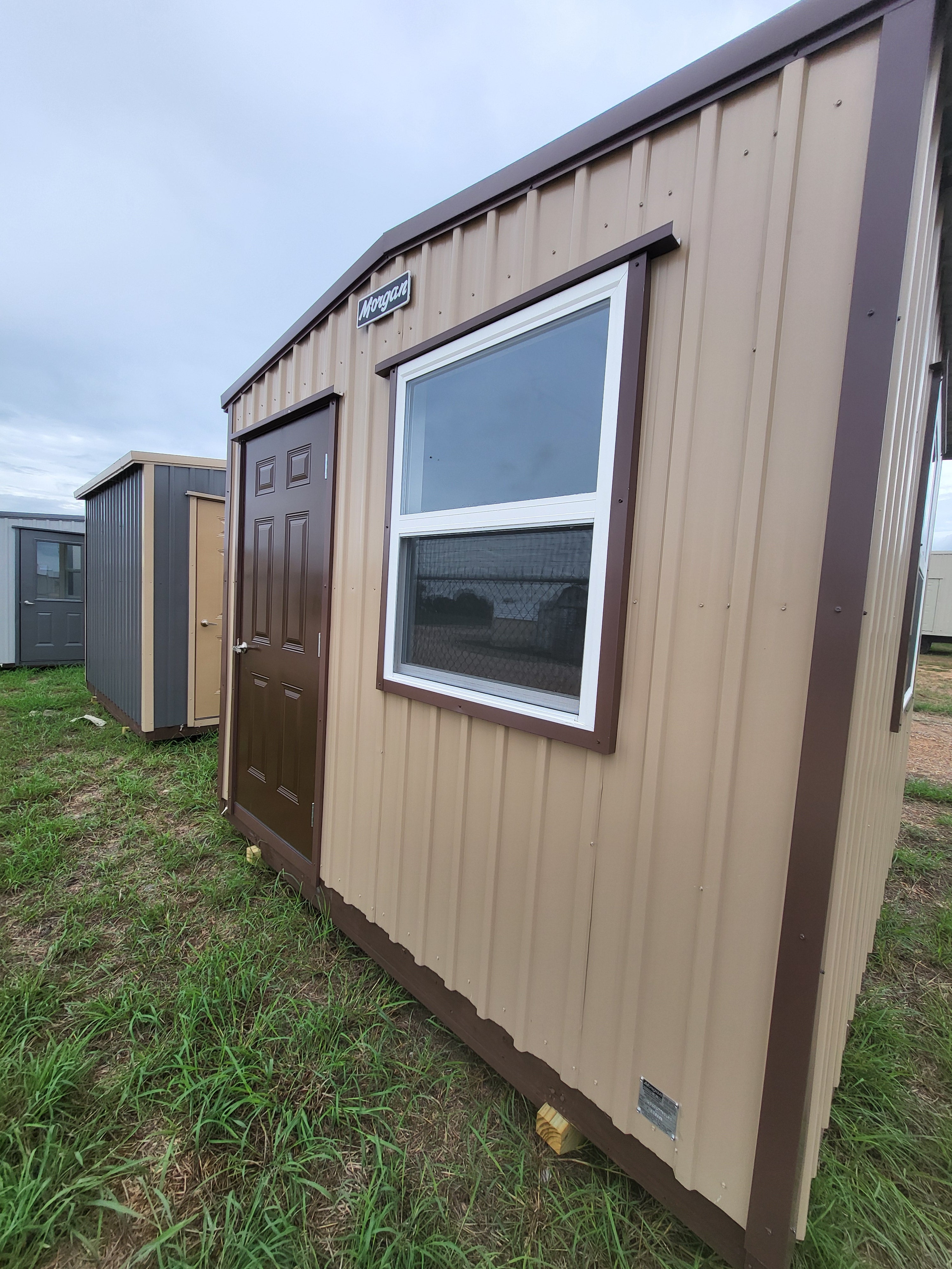 10 x 10 Lined Deluxe Office in Tan & Brown - H205353