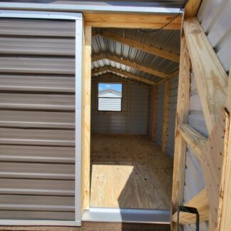 10 x 12 in Dark Grey with Double Doors and Window - H205689
