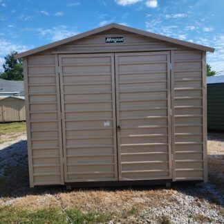 10 x 16 Peak Storage w/ Double Doors, Workbench, Shelves and Window - H205121