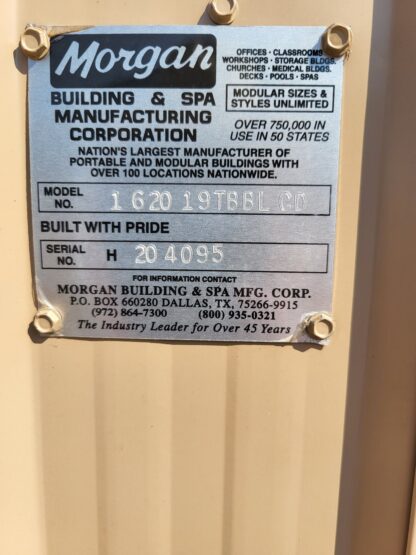 16 x 20 Steel Morgan in Tan Siding and Trim with Full Electrical - H204095 - Image 7
