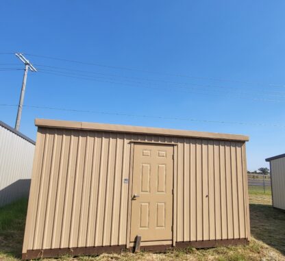 16 x 20 Steel Morgan in Tan Siding and Trim with Full Electrical - H204095