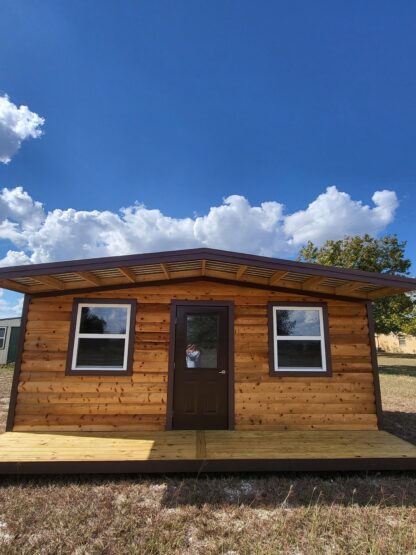 14 x 20 Log Cabin with Covered Front Porch - H205763 - Image 11