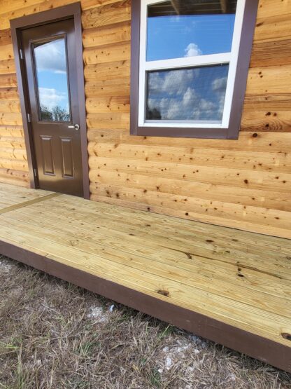 14 x 20 Log Cabin with Covered Front Porch - H205763 - Image 10
