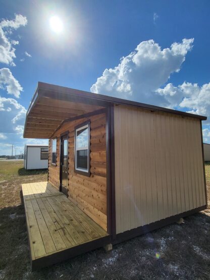 14 x 20 Log Cabin with Covered Front Porch - H205763 - Image 9
