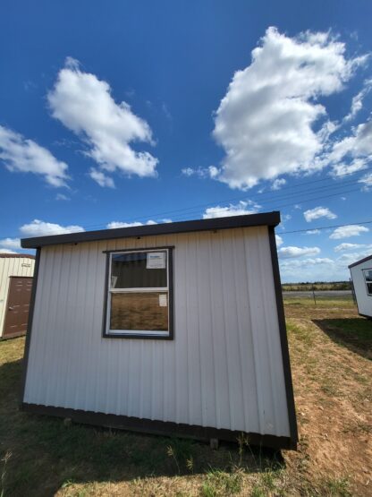 12 x 32 Unlined Building in Grey Steel Siding with Dark Grey Trim - H204392 - Image 3