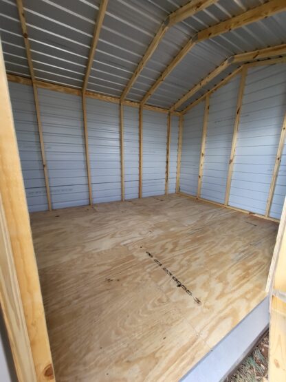 10 x 16 Beige Steel Storage with Two Windows and Center Door - H205679 - Image 3