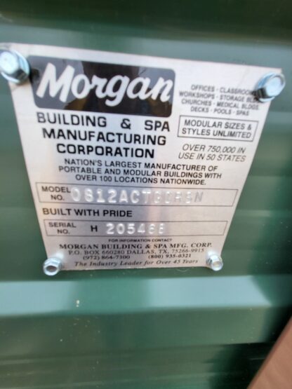 08 x 12 Dark Green Morgan Steel Barn with Brown Trim - H205468 - Image 7