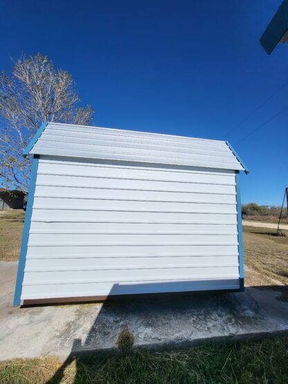 08 x 10 White Steel Barn with Blue Trim *Shiner Lot* 25% OFF! - H205631 - Image 5