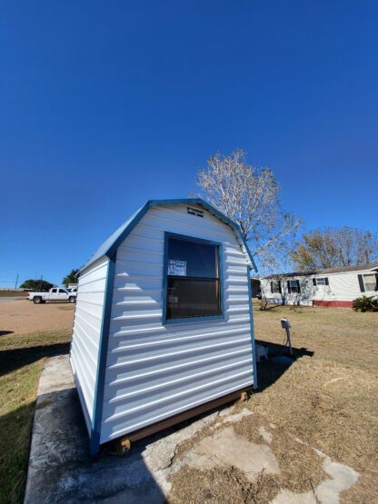 08 x 10 White Steel Barn with Blue Trim *Shiner Lot* 25% OFF! - H205631 - Image 6
