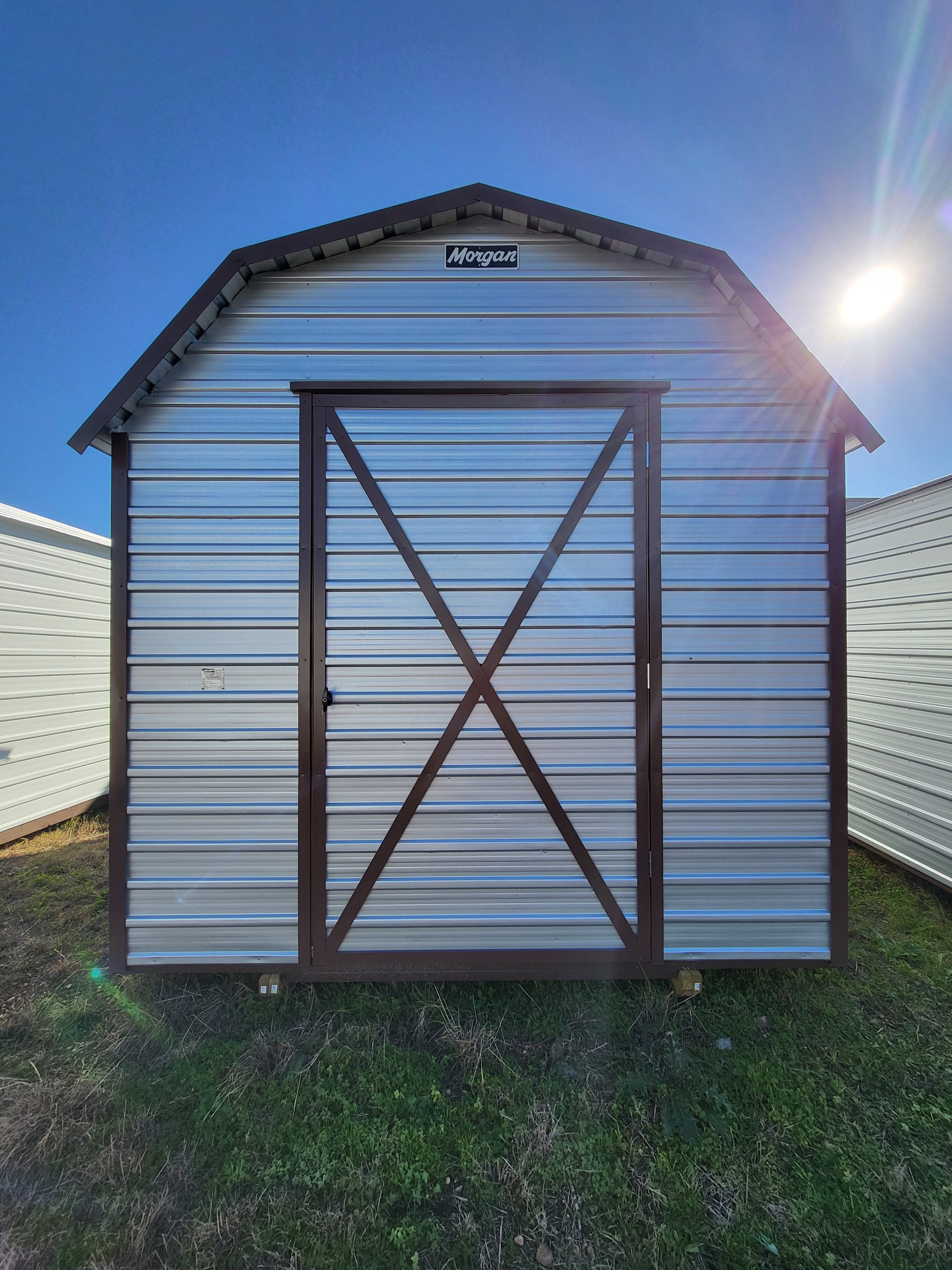 10 x 12 Galvalume Steel Classic Barn with Single Door - H205804