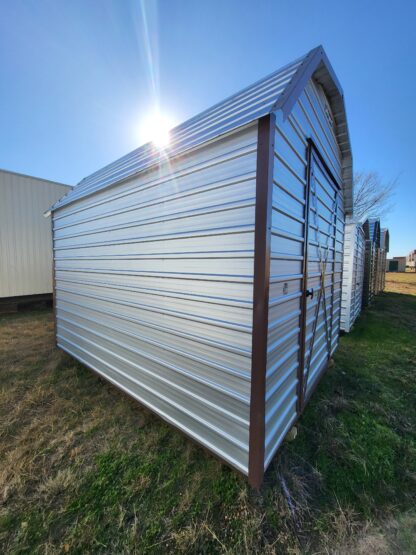 10 x 12 Galvalume Steel Classic Barn with Single Door - H205804 - Image 3