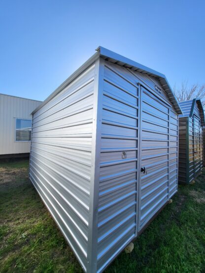 10 x 12 Galvalume Peak Storage Shed with Window and Single Door - H205803 - Image 4