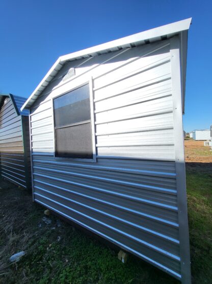 10 x 12 Galvalume Peak Storage Shed with Window and Single Door - H205803 - Image 3