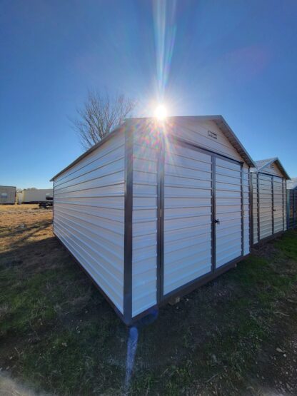 12 x 20 Peak Storage w/ Pass Thru Double Doors - H205368 - Image 6