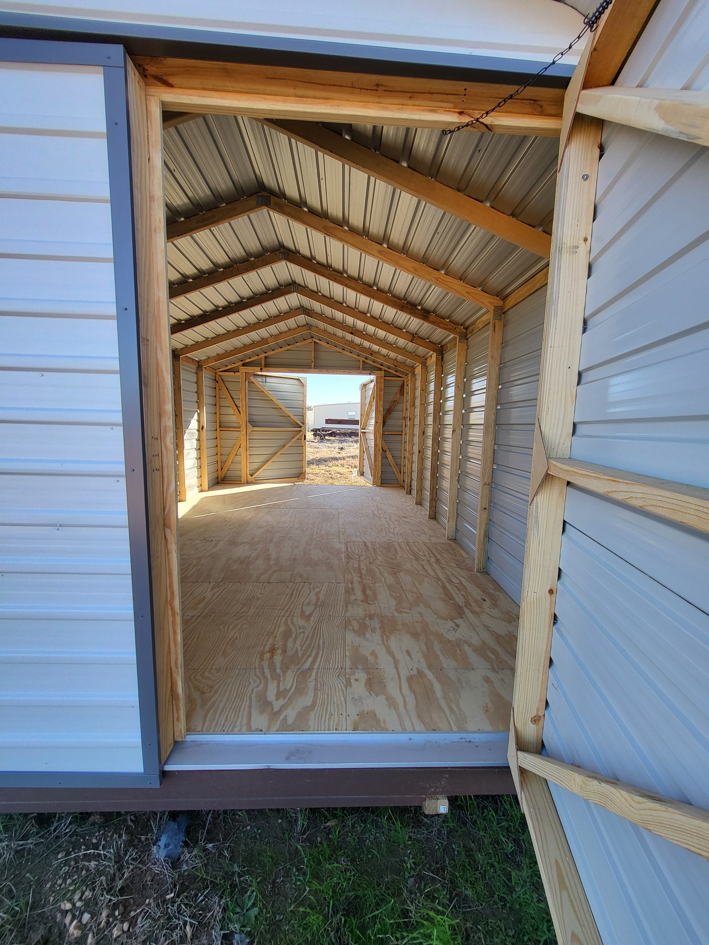 12 x 20 Peak Storage w/ Pass Thru Double Doors - H205368