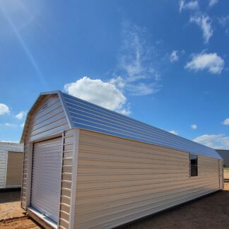12 x 40 "Extra Large" Classic Steel Barn/Garage with Side Door - H205963