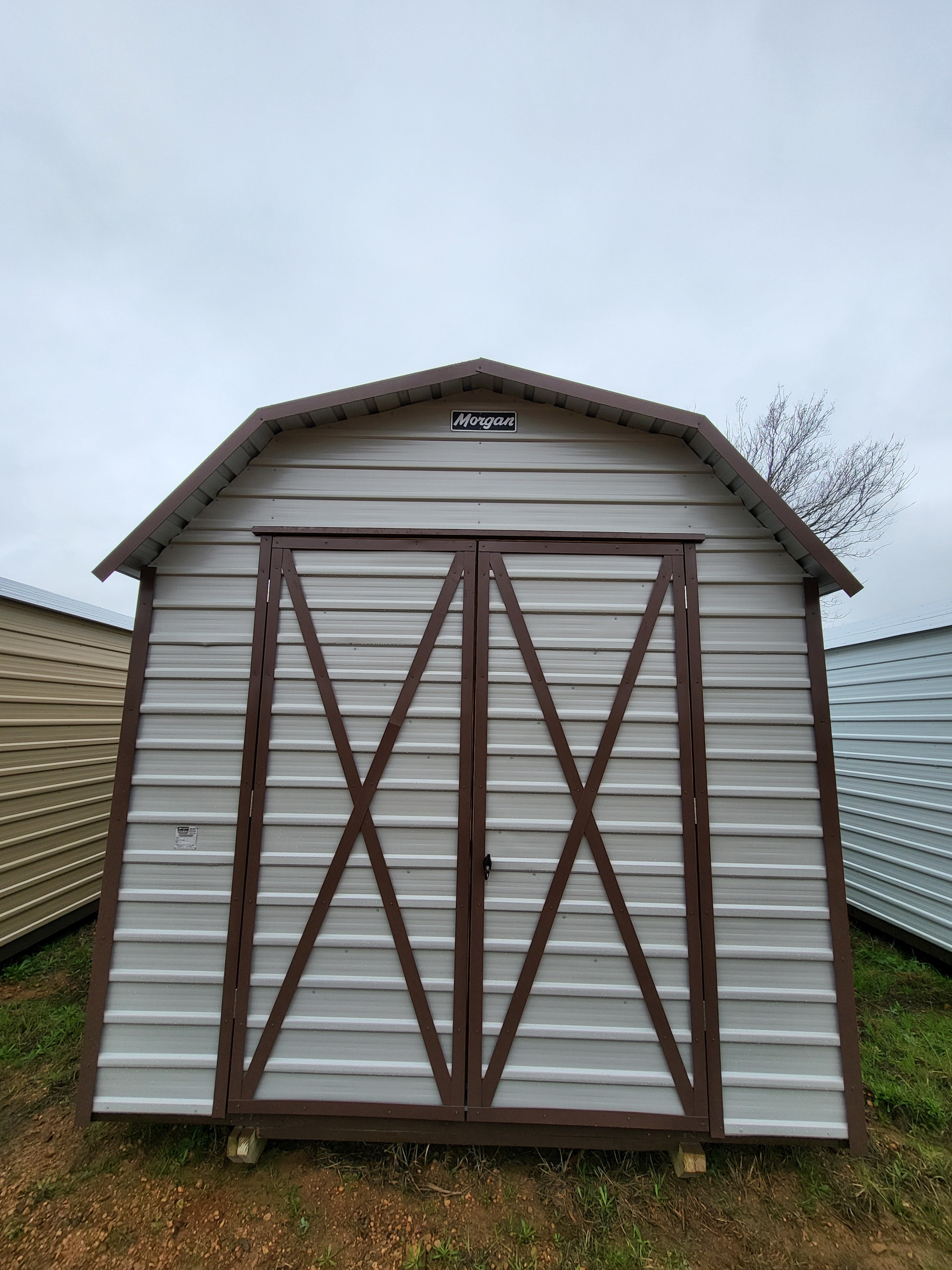 10 x 24 Morgan Barn with Double Doors, Loft, Window, and Side Door - H205978