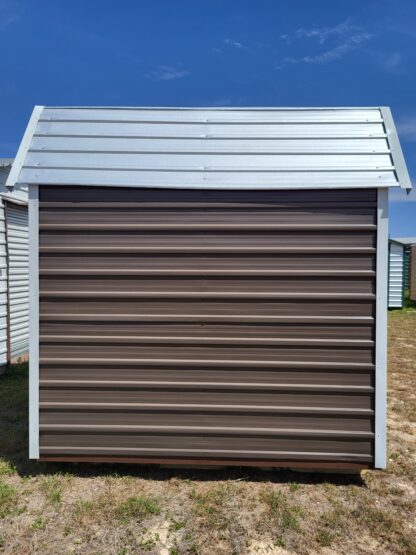 07 x 08 Dark Grey and White Steel Mini Morgan Barn w/  25% Off Introductory Sale! - H206065 - Image 5
