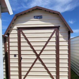 07 x 08 Almond & Brown Mini Morgan Barn w/  25% Off Introductory Sale! - H206068