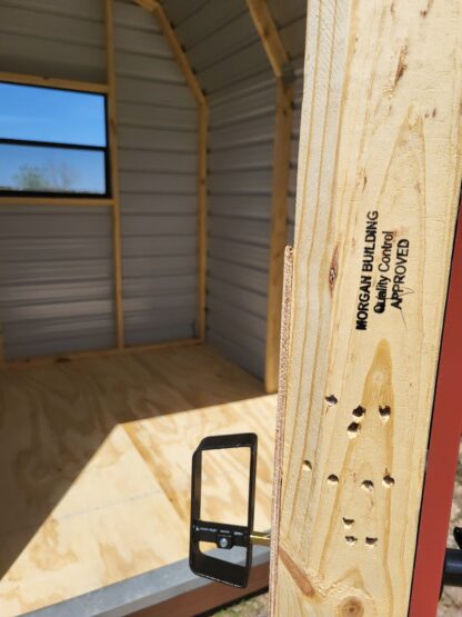 07 x 08 Dark Grey and Red Mini Morgan Barn w/  25% Off Introductory Sale! - H206084 - Image 3
