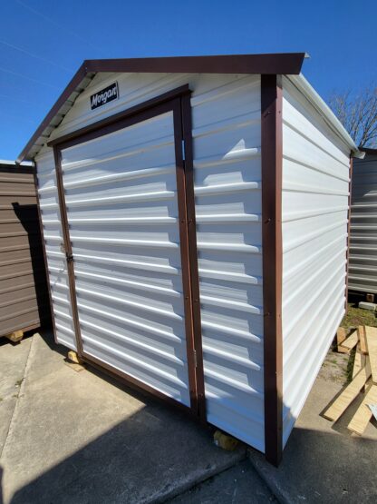 08 x 08 White & Brown Trim Shed w/ Window - H206020 - Image 2