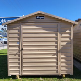 08 x 08 Beige Peak Roof Shed - H206018