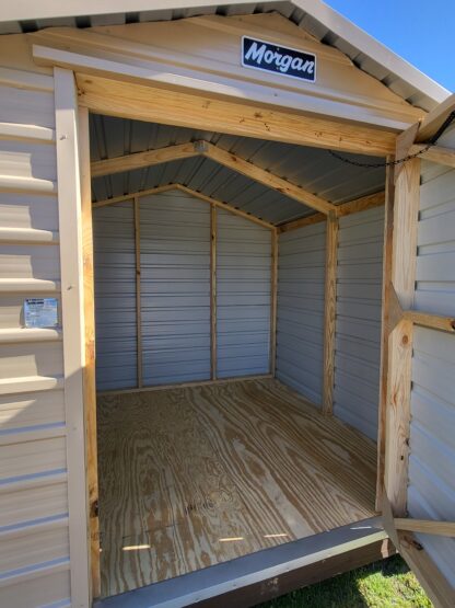 08 x 08 Beige Peak Roof Shed - H206018 - Image 3