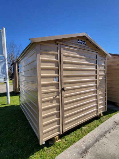 08 x 08 Beige Peak Roof Shed - H206018 - Image 2