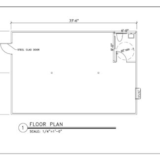 24 x 36 Open Floor with RR