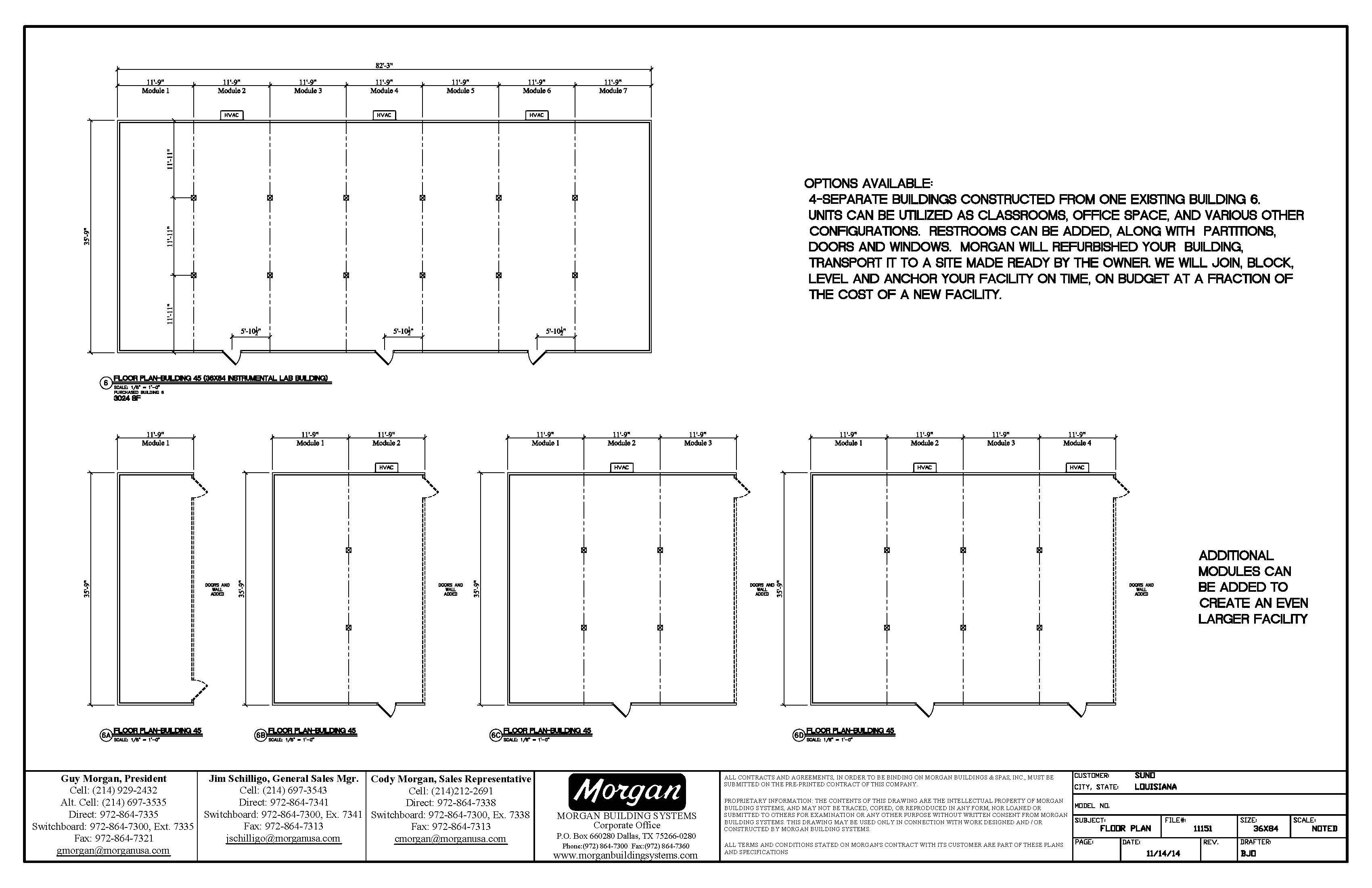 36 x 84 Reconfigurable Open Floorplan