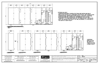 36 x 96 Offices with attached restroom unit