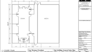 56 x 68 Office Complex with Media Room - 39