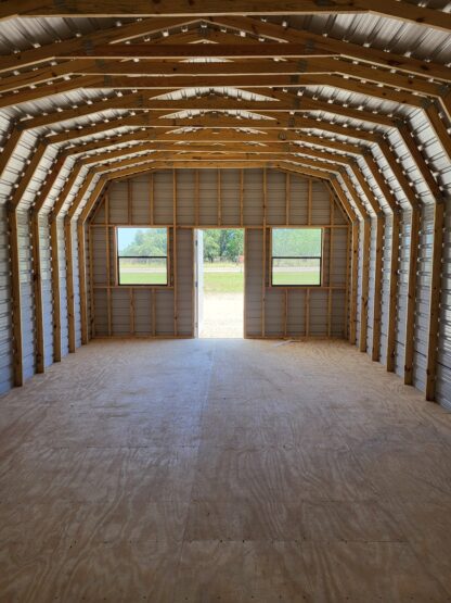 16 x 30 Deluxe Barn with Front Door and Windows - Image 3